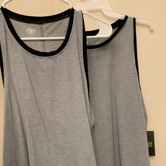 Set of 2 Athletic Works Gray Active Tank Tops - 1 NWT & 1 NWOT - Picture 2 of 5